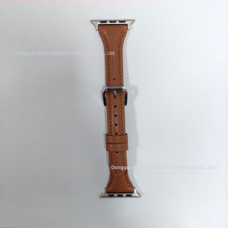 Remen za Apple Watch - uzorak krave, prava koža, minimalistički stil, kopča s iglom, duljine 123/93 mm