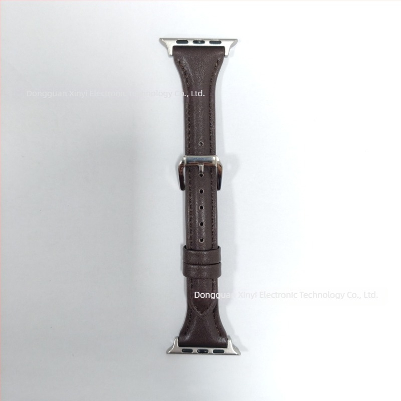 Remen za Apple Watch - uzorak krave, prava koža, minimalistički stil, kopča s iglom, duljine 123/93 mm