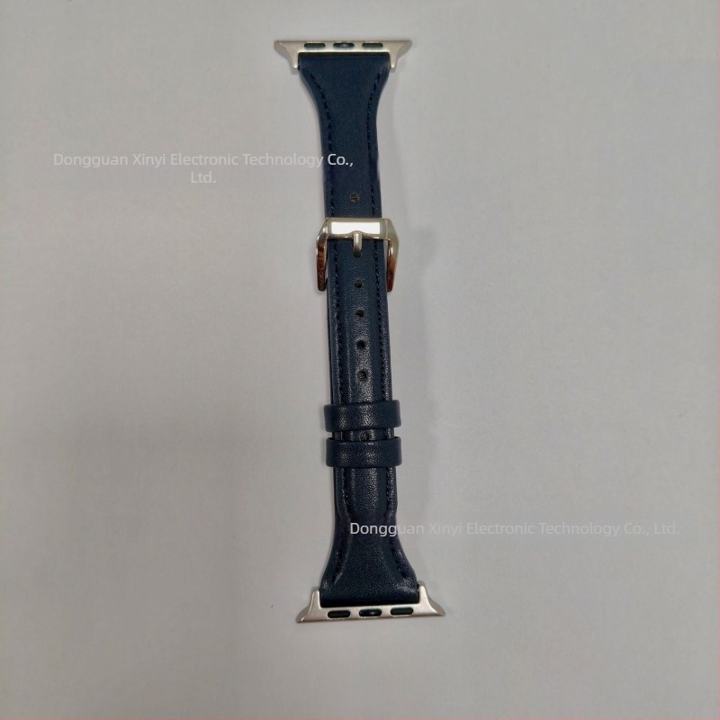 Remen za Apple Watch - uzorak krave, prava koža, minimalistički stil, kopča s iglom, duljine 123/93 mm