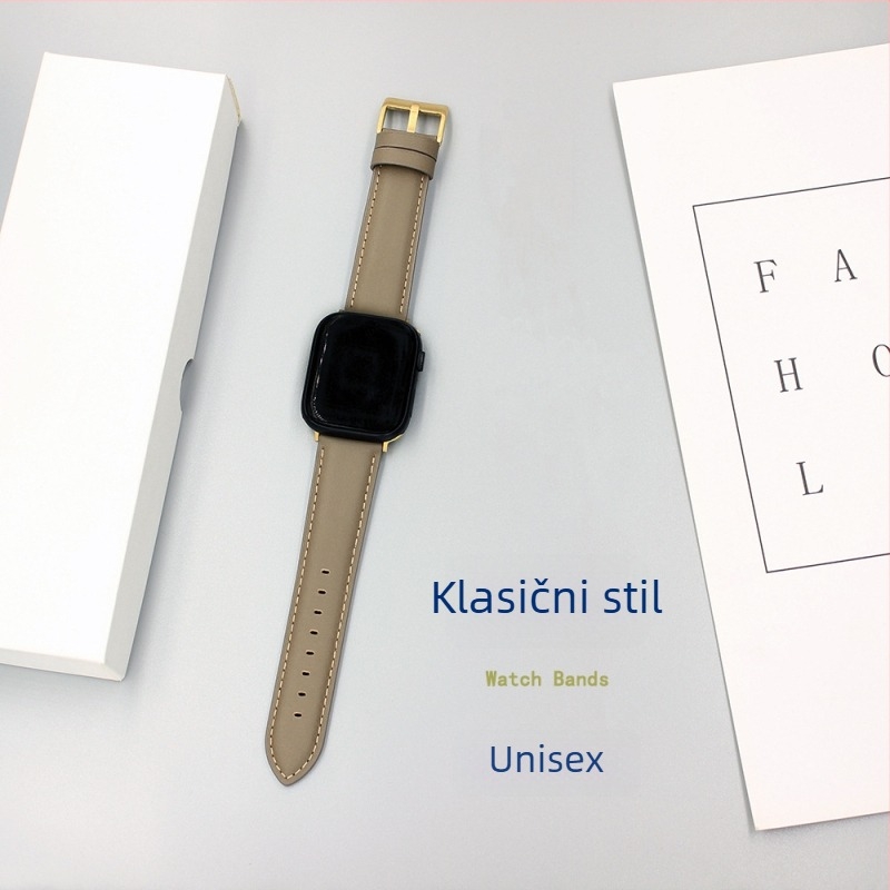 Remen od prave kože za Apple Watch S11, kompatibilan s Apple Watch SE, 42/46 mm, 20/22 mm
