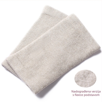 Kašmirske čarape za zaštitu gležnja s flis podstavom, elastične, unisex, zaštita gležnja i listova, tople za jesen-zimu