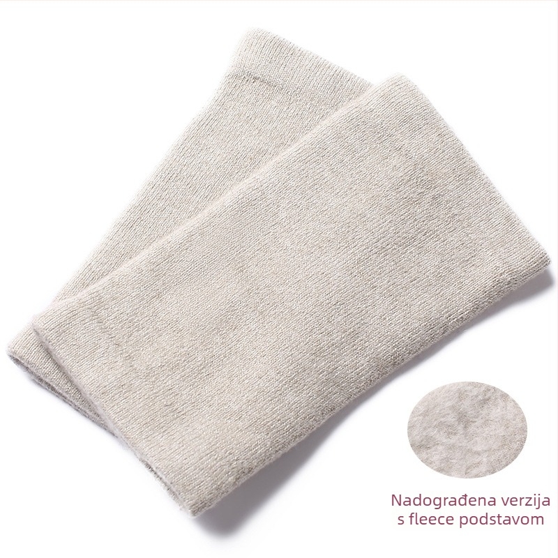 Kašmirske čarape za zaštitu gležnja s flis podstavom, elastične, unisex, zaštita gležnja i listova, tople za jesen-zimu