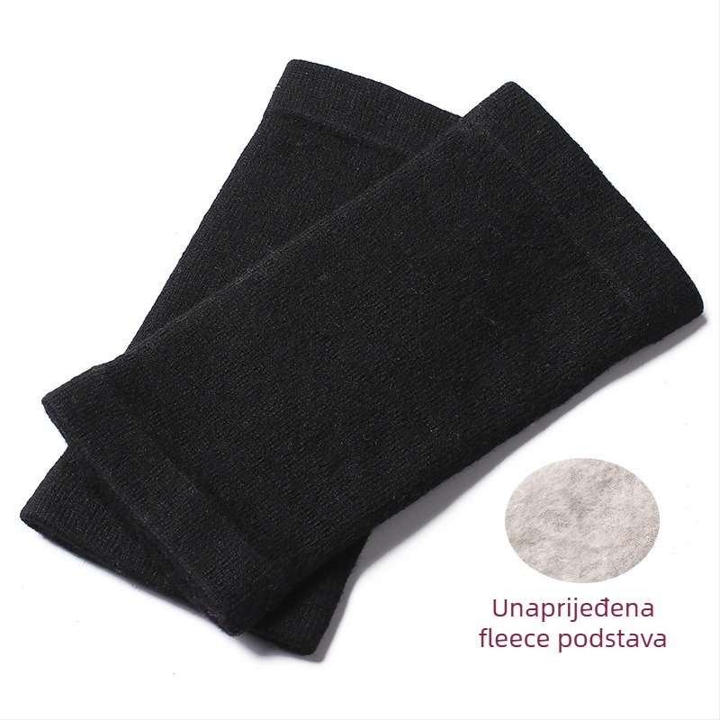 Kašmirske čarape za zaštitu gležnja s flis podstavom, elastične, unisex, zaštita gležnja i listova, tople za jesen-zimu