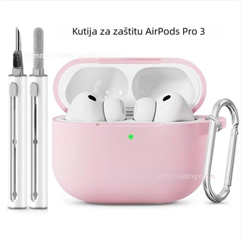 Silikonska zaštitna futrola za AirPods Pro3, 2,5 mm debljine, s uključenom čistilnom olovkom