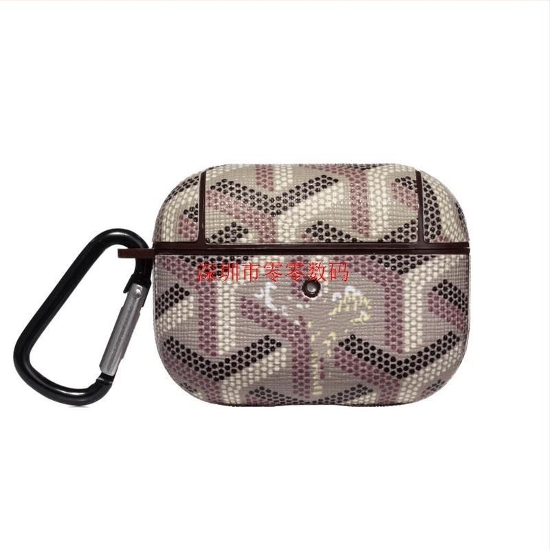 AirPods zaštitna futrola za Apple - uzorak dogtooth, umjetna koža, univerzalna kompatibilnost, konstrukcija ljepila