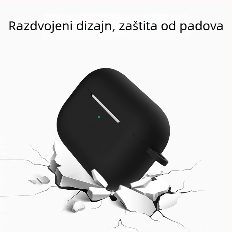 AirPods zaštitna maska — TPU, Frosted Soft-Shell, Injekcijsko oblikovanje, Prilagodljivo, Univerzalno