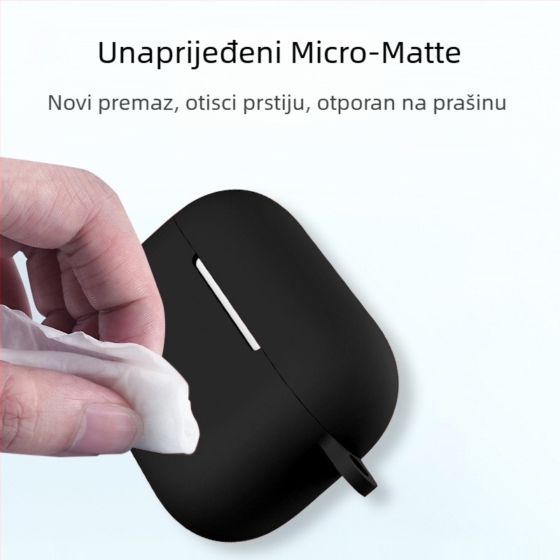 AirPods zaštitna maska — TPU, Frosted Soft-Shell, Injekcijsko oblikovanje, Prilagodljivo, Univerzalno