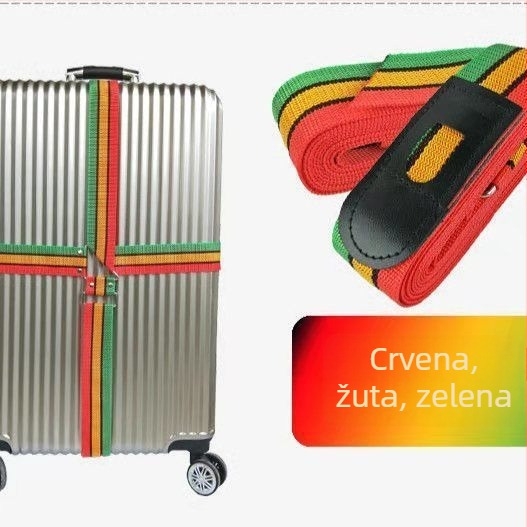 PU remen za prtljagu, debeli, podesivi, križno ojačani
