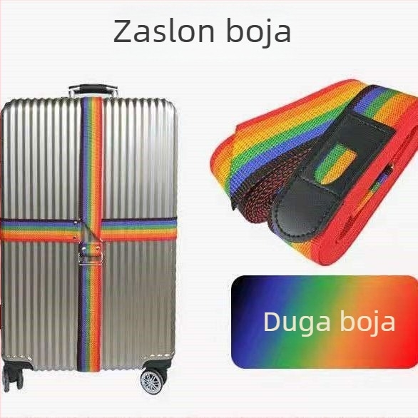 PU remen za prtljagu, debeli, podesivi, križno ojačani