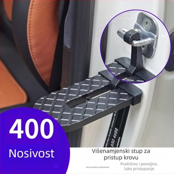 Pedal za penjanje od aluminijske legure za univerzalne SUV – višenamjenski, protuklizni pedal, kuka za zaključavanje vrata