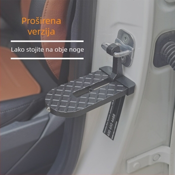 Pedal za penjanje od aluminijske legure za univerzalne SUV – višenamjenski, protuklizni pedal, kuka za zaključavanje vrata