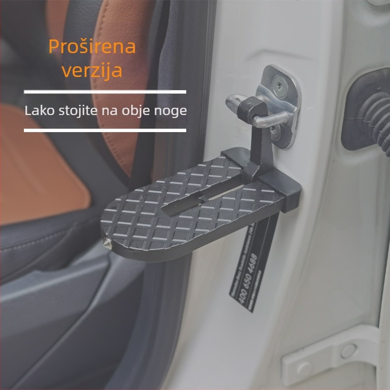 Pedal za penjanje od aluminijske legure za univerzalne SUV – višenamjenski, protuklizni pedal, kuka za zaključavanje vrata