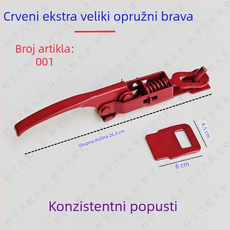 Hanghang prstenasta ručna spojka za električni trokolni zaključavanje tereta — Materijal: Drugo, Specifikacija: Veliki električni trokolni zaključivač (1 kom), Opseg primjene: Zaključavanje tereta