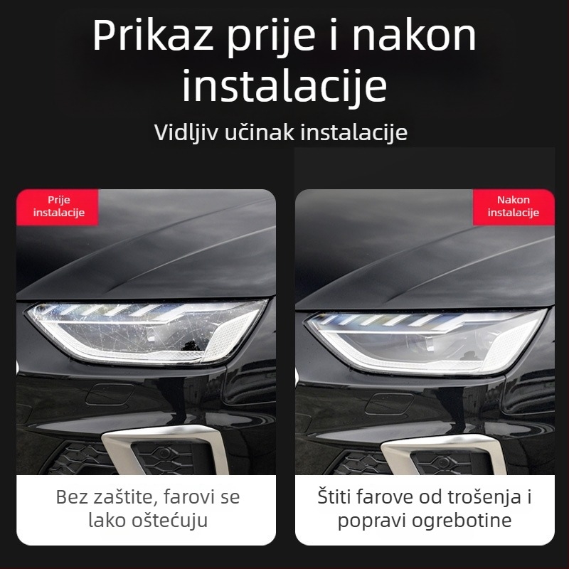 Prednje svjetlo automobila film za Toyota Camry, Highlander, RAV4, CHR, Land Cruiser | Hydrogel film | Marka: QiuYiming