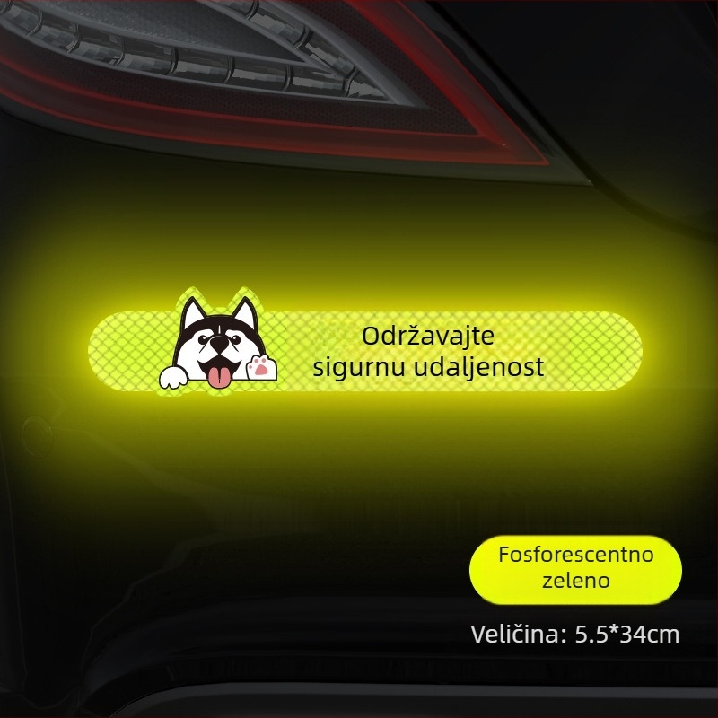 Naljepnice za karoseriju automobila – uzorak ogrebotine, stražnji dio, montaža usisnom čašom