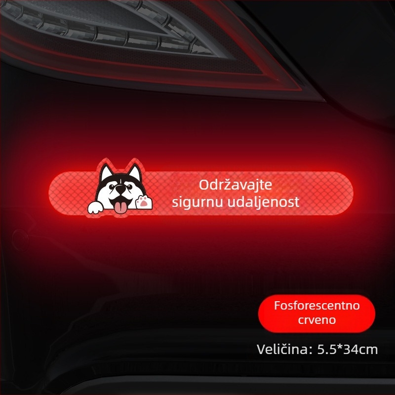 Naljepnice za karoseriju automobila – uzorak ogrebotine, stražnji dio, montaža usisnom čašom