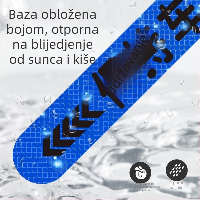 Naljepnice za karoseriju automobila – uzorak ogrebotine, stražnji dio, montaža usisnom čašom