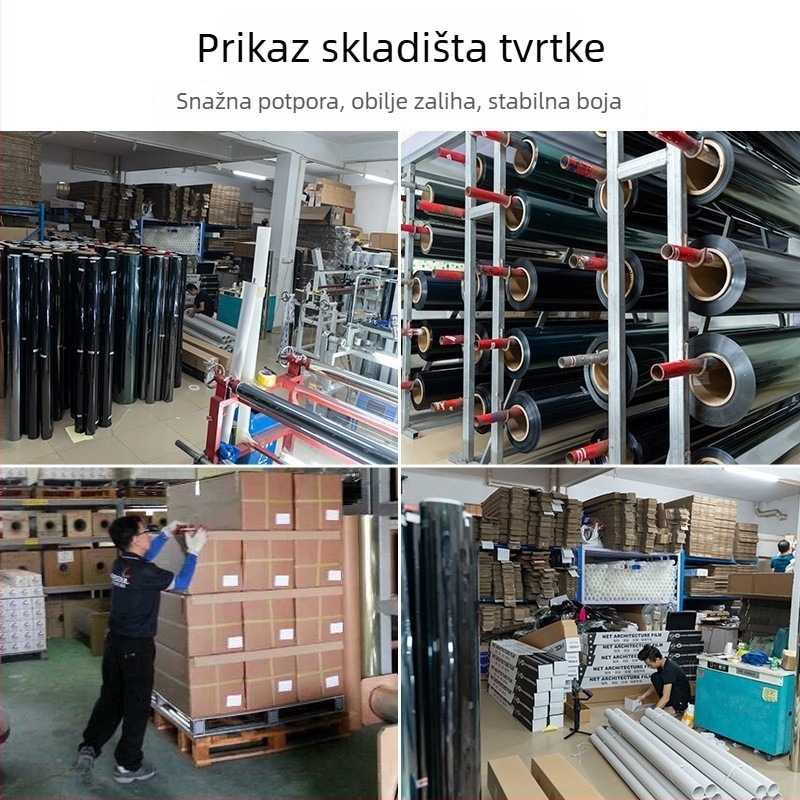 Film za izolaciju topline automobila - PET, prolaz svjetla 5-80%, toplinska izolacija 60%, UV zaštita 99%