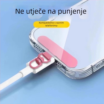 Klip za držač mobitela s 360° rotirajućim metalnim klipom, metal, elektroplakirani, unisex, geometrijski oblik