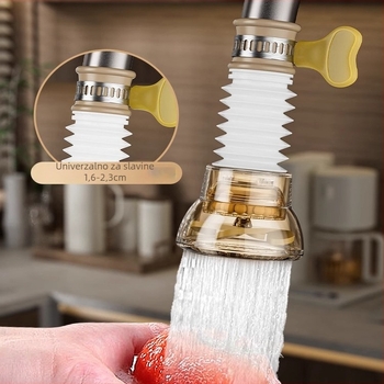 Uređaj protiv prskanja za kuhinjski faucet, plastično tijelo, keramički disk ventil, jedinstveni dizajn, moderan stil