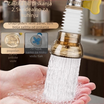 Uređaj protiv prskanja za kuhinjski faucet, plastično tijelo, keramički disk ventil, jedinstveni dizajn, moderan stil