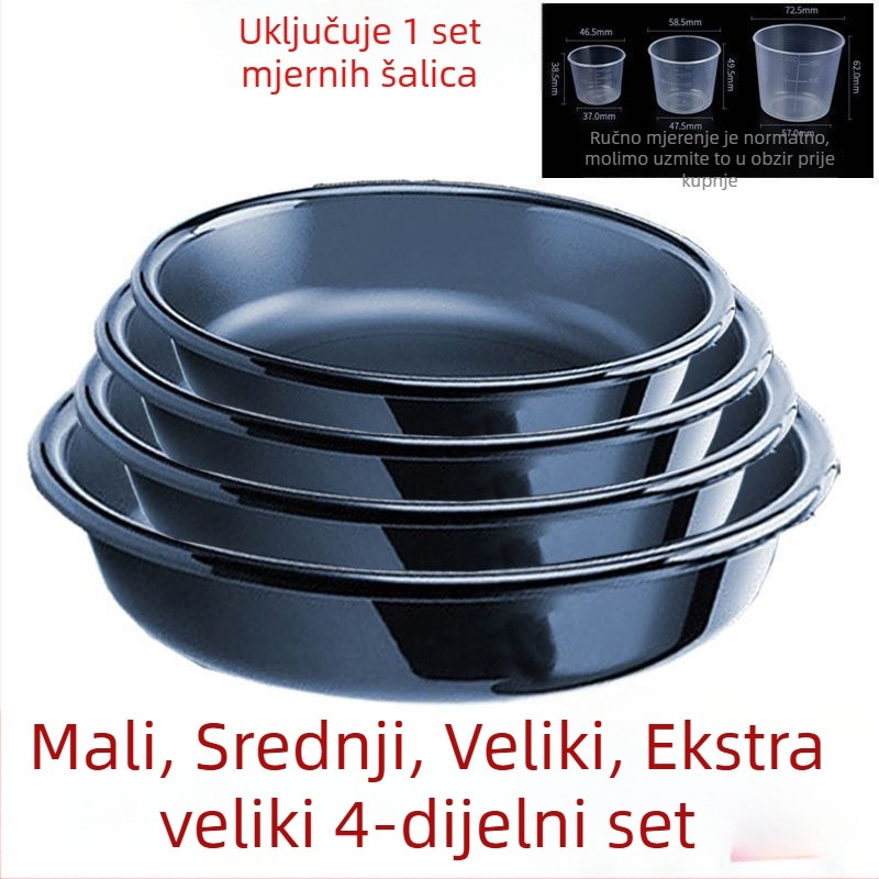 Trojedni set protiv pada za mamce za ribolov, plastična posuda za miješanje mamaca