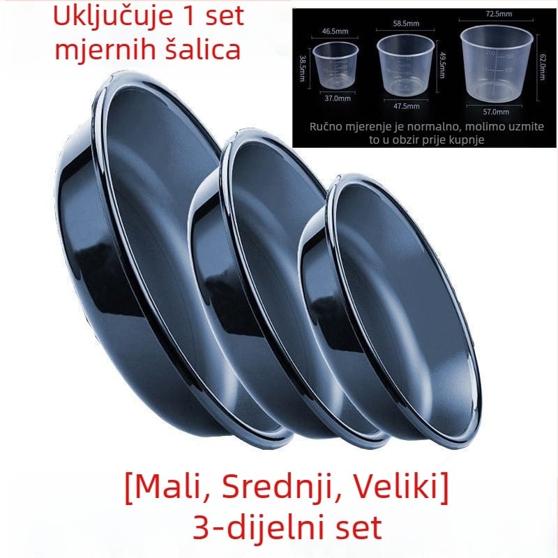 Trojedni set protiv pada za mamce za ribolov, plastična posuda za miješanje mamaca