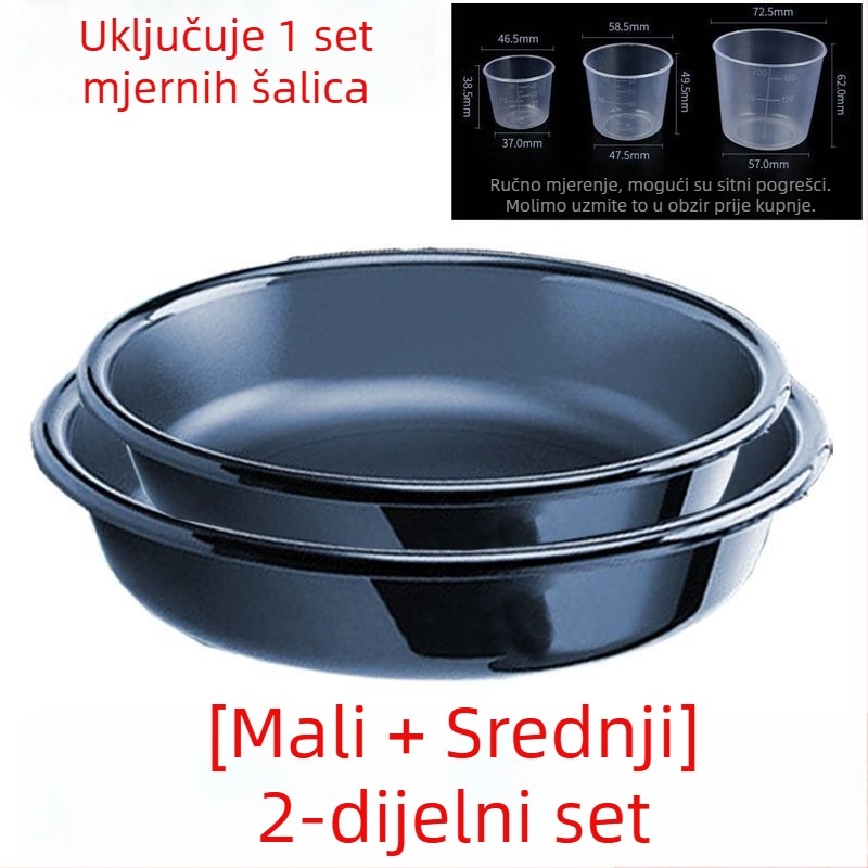 Trojedni set protiv pada za mamce za ribolov, plastična posuda za miješanje mamaca