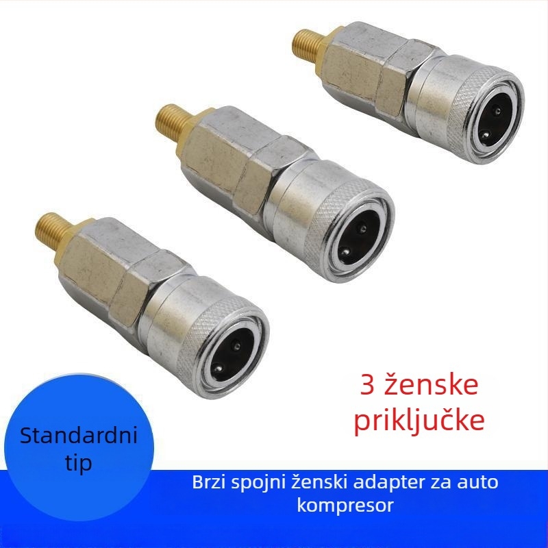 Ugrađena automobilna pumpa za zrak SP20 s brzim priključkom i samouzključavajućim ženskim konektorom za prašnu pištolj i pištolj za čavle, nadomjesni crijevo, 5.0 m kabel, 220 W, dvostruki cilindri, digitalni zaslon, 1–5 min rada