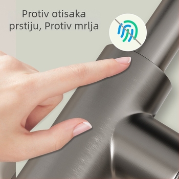 Kuhinjski faucet s izvučenjem, bakreni, model FA-9733, promjer priključka 15 mm, radna temperatura 0–80°C