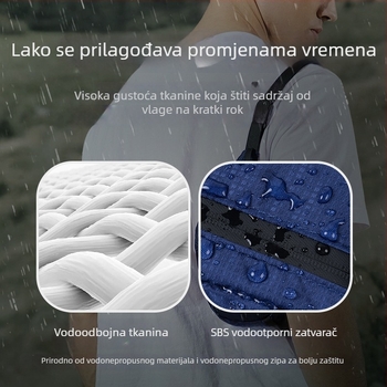 Unisex nylon sportska torba oko struka – prozračna, vodootporna, ultralegana, zaštita od krađe, za vanjske sportove