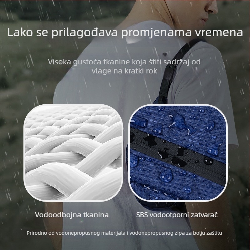 Unisex nylon sportska torba oko struka – prozračna, vodootporna, ultralegana, zaštita od krađe, za vanjske sportove