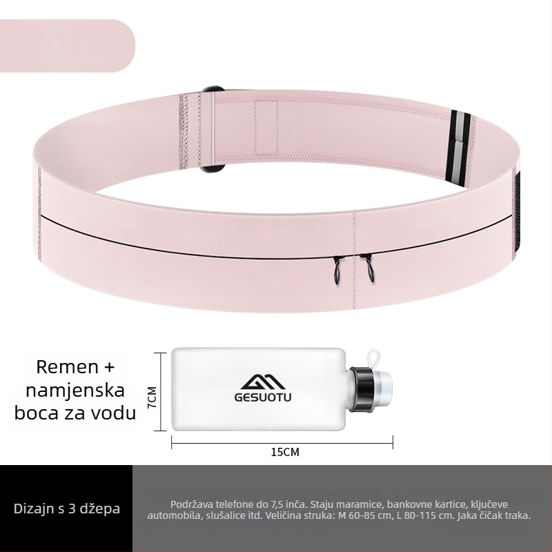 Pojas za trčanje s držačem za telefon i Velcro zatvaračem – višefunkcijski dodatak za fitness, maraton i outdoor sportove