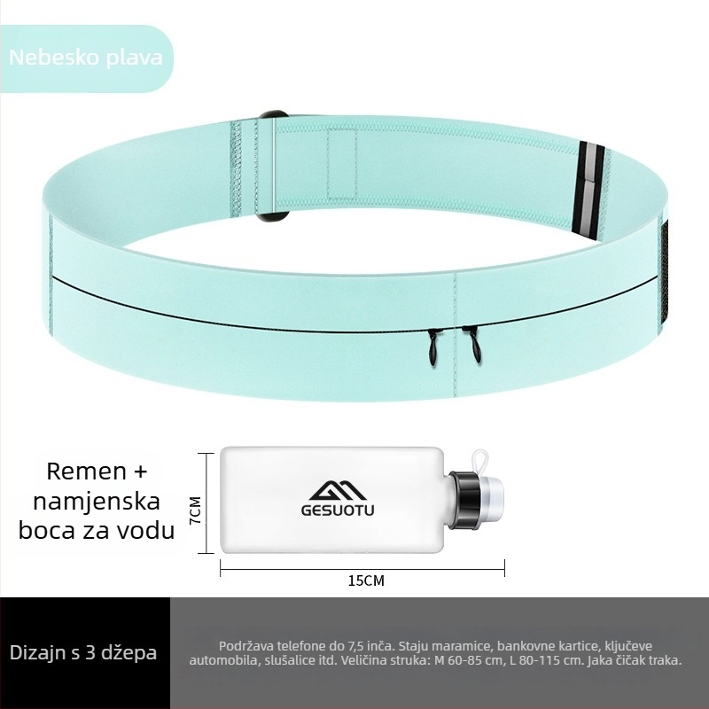 Pojas za trčanje s držačem za telefon i Velcro zatvaračem – višefunkcijski dodatak za fitness, maraton i outdoor sportove