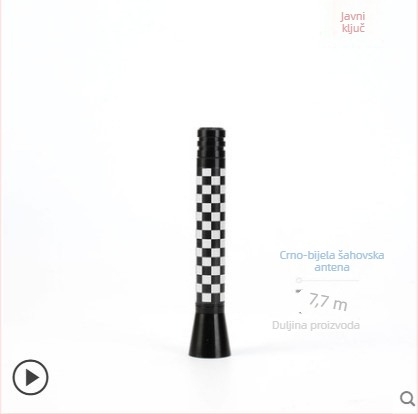 Mini antena za automobil s zastavama Ujedinjenog Kraljevstva i Njemačke, dekorativna antena za univerzalne automobile, navoja montaža, 12V, marka Dazzling