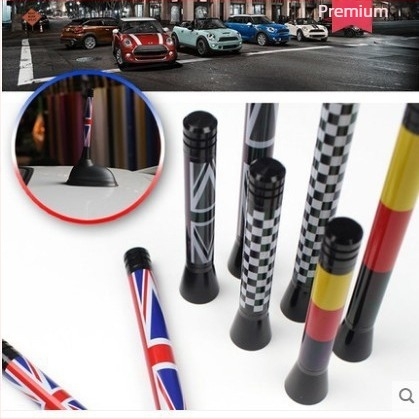 Mini antena za automobil s zastavama Ujedinjenog Kraljevstva i Njemačke, dekorativna antena za univerzalne automobile, navoja montaža, 12V, marka Dazzling