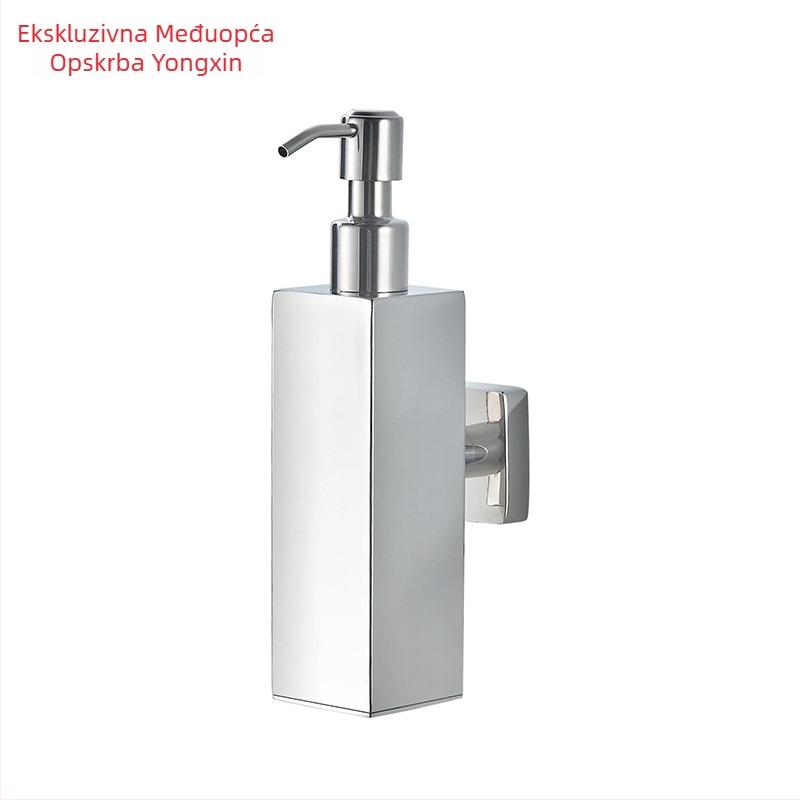 Dispenzer za sapunicu za kupaonicu, 304 nehrđajući čelik, ručno pritiskanje, Yongxin, moderan minimalistički stil (Završna obrada: sjajna; Težina: 440 g)