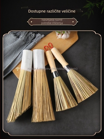 Metalna kuhinjska četka za posuđe s dugim držakom (Materijal: Metal; Marka: Leaving shang; Podrijetlo: Drugo)