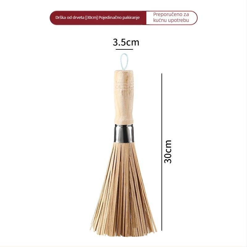 Metalna kuhinjska četka za posuđe s dugim držakom (Materijal: Metal; Marka: Leaving shang; Podrijetlo: Drugo)