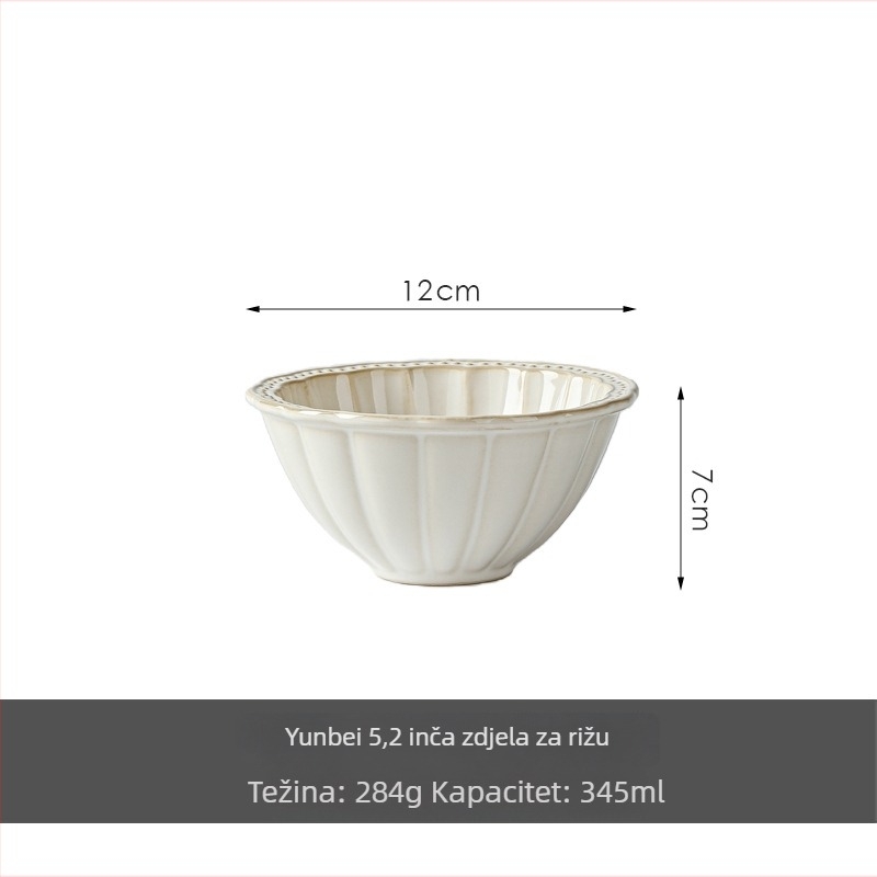 Keramička zdjela Half sugar, luksuzni retro stil, pogodna za mikrovalnu pećnicu