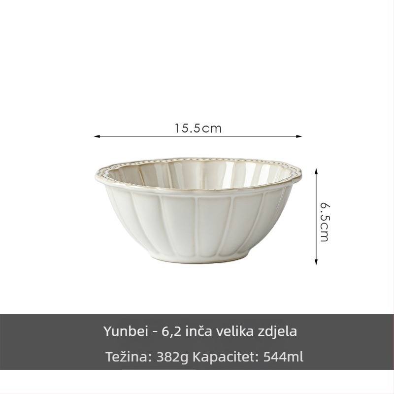 Keramička zdjela Half sugar, luksuzni retro stil, pogodna za mikrovalnu pećnicu