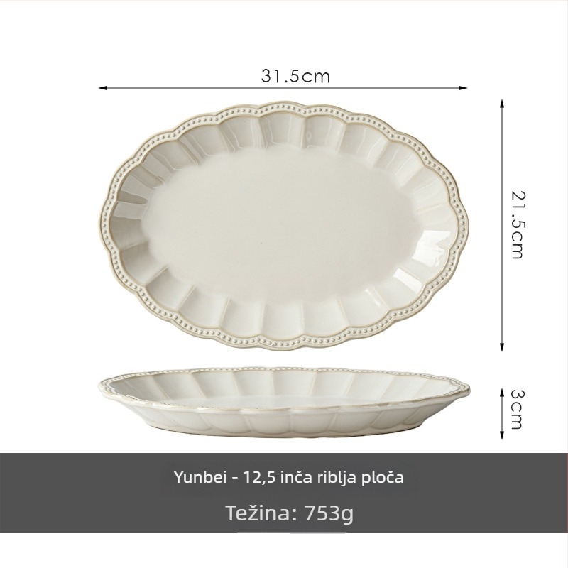 Keramička zdjela Half sugar, luksuzni retro stil, pogodna za mikrovalnu pećnicu