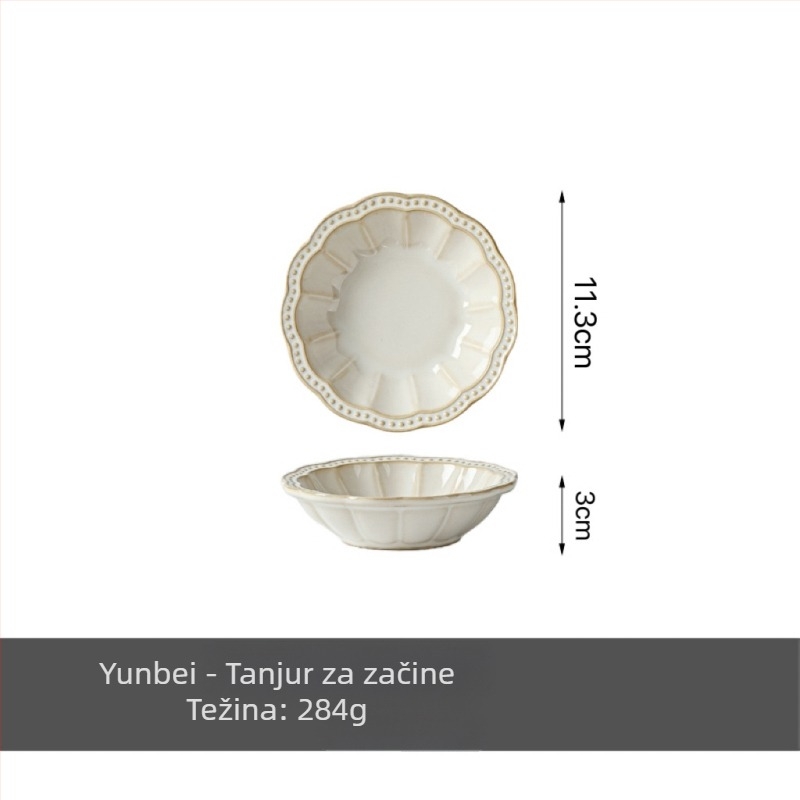 Keramička zdjela Half sugar, luksuzni retro stil, pogodna za mikrovalnu pećnicu