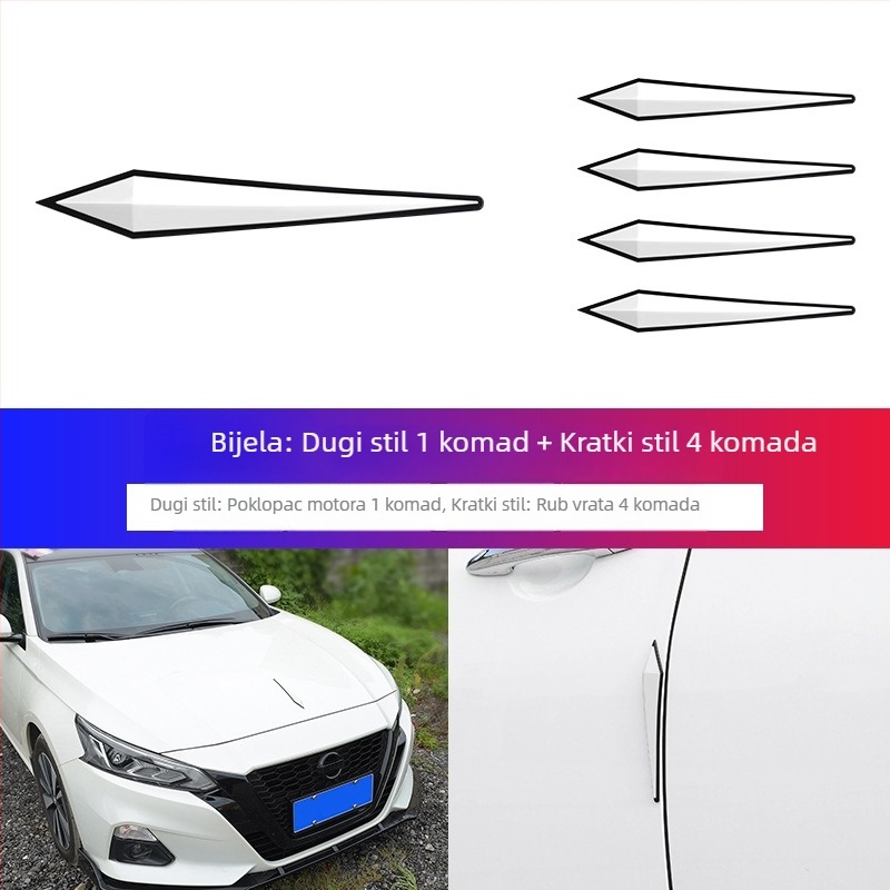 Silikonska zaštitna traka za karoseriju automobila — zaštita od ogrebotina i udaraca, zaštita retrovizora