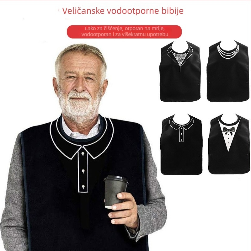 Dječji vodootporni i otporni na mrlje prsluk za jelo, izrađen od tarpaulin materijala i poliestera
