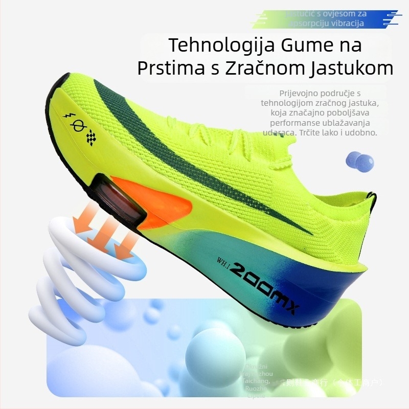 Muške tenisice za trčanje Alpha 3 NK s mrežastim gornjim dijelom, PU uložak, PVC potplat, niski potplat 1–3 cm, vezanje