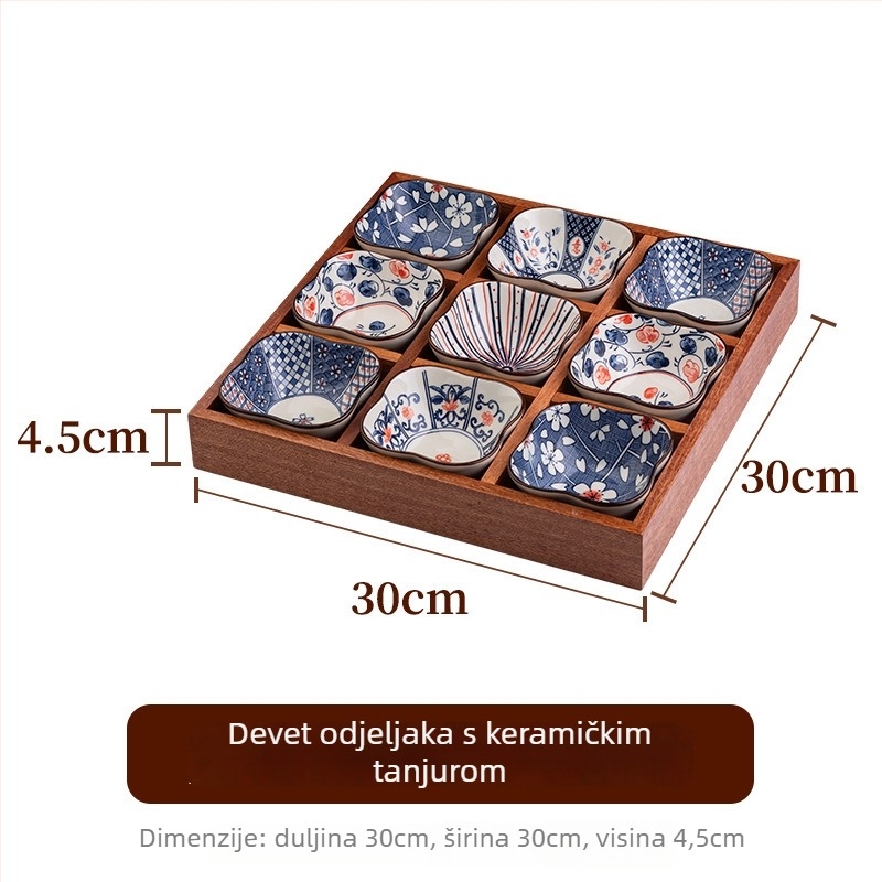 Tanjur za voće od ebony drveta, Sanjun, kineski stil, predstavljen 2019., vrhunska kvaliteta