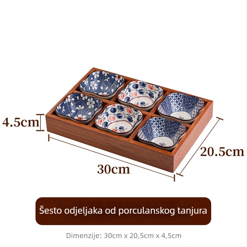 Tanjur za voće od ebony drveta, Sanjun, kineski stil, predstavljen 2019., vrhunska kvaliteta