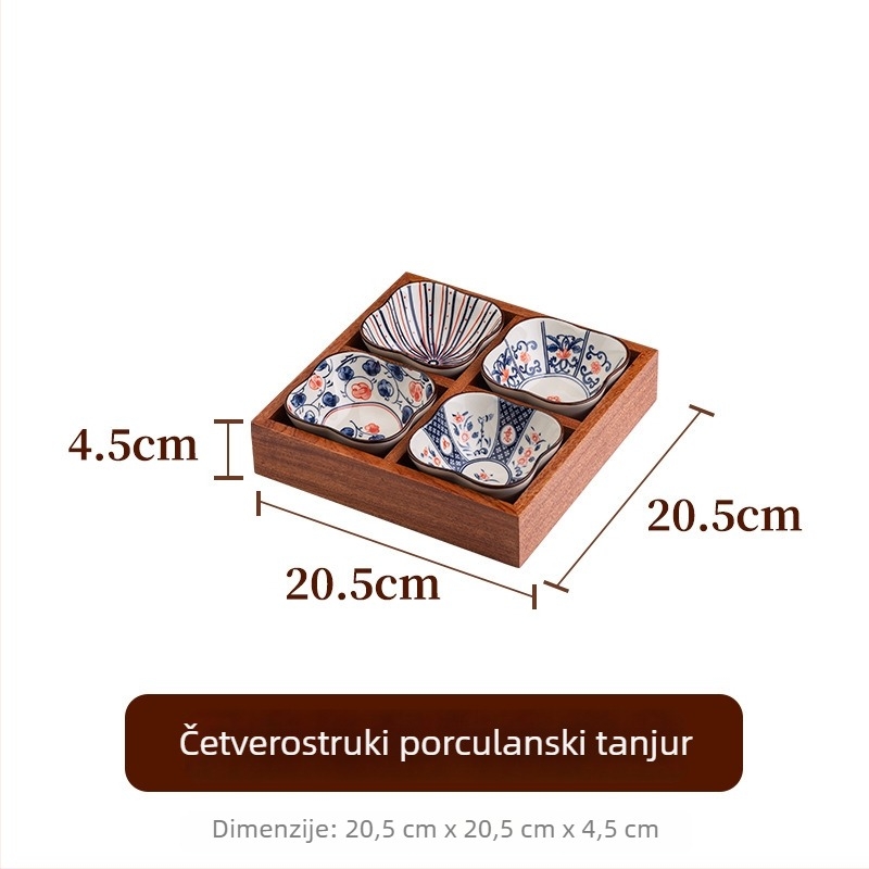 Tanjur za voće od ebony drveta, Sanjun, kineski stil, predstavljen 2019., vrhunska kvaliteta