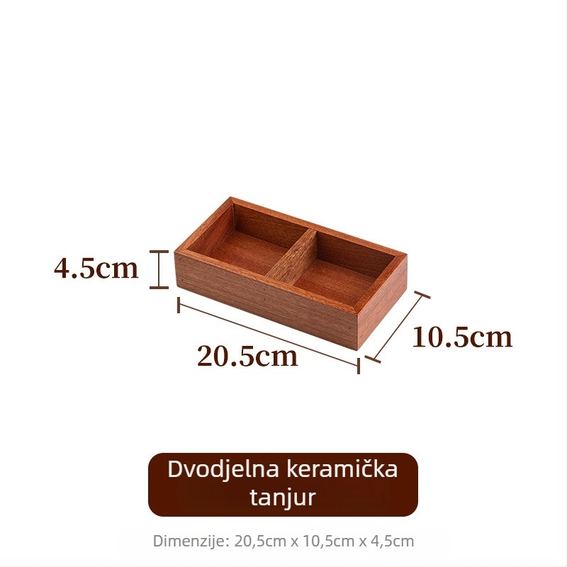 Tanjur za voće od ebony drveta, Sanjun, kineski stil, predstavljen 2019., vrhunska kvaliteta